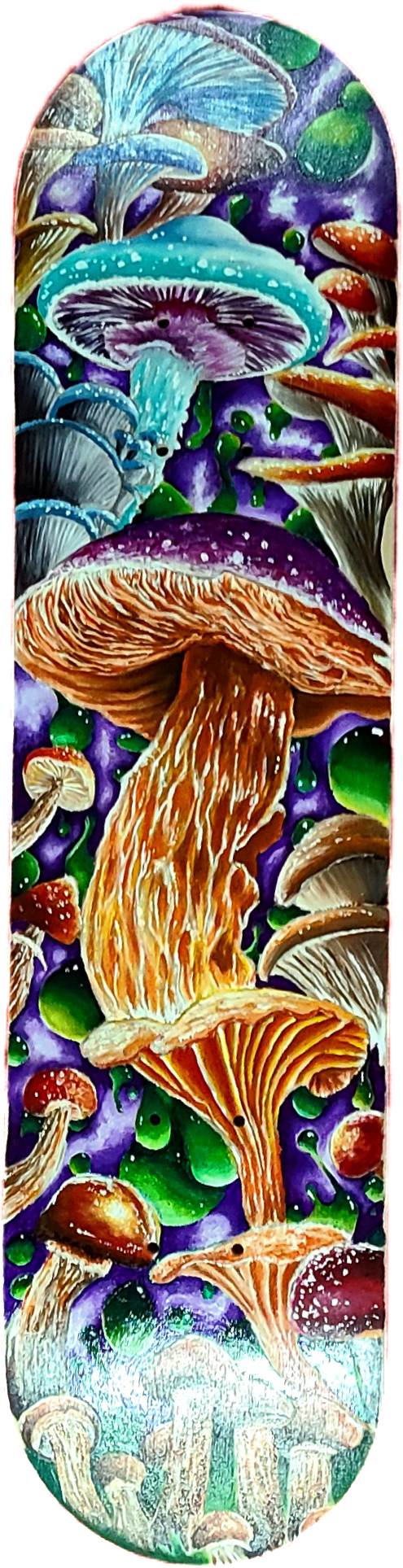 Mushroom Skateboard Deck - One Off